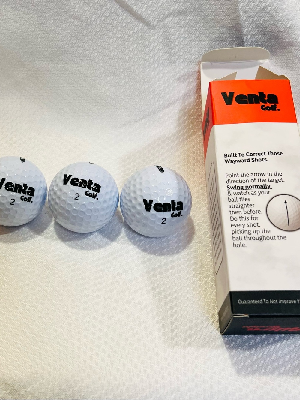 Venta Golf Ultra Straight White Golf Balls (3-Pack)